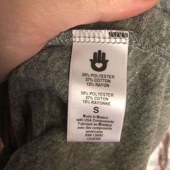 Spiritual Gangster Women’s SG Monogram Short Sleeve Tee Heather Gray - S - Picture 8 of 8